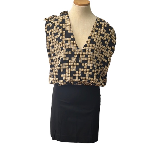 Alexander Wang Silk Patterned Mini Dress, size 6 - Picture 2 of 16